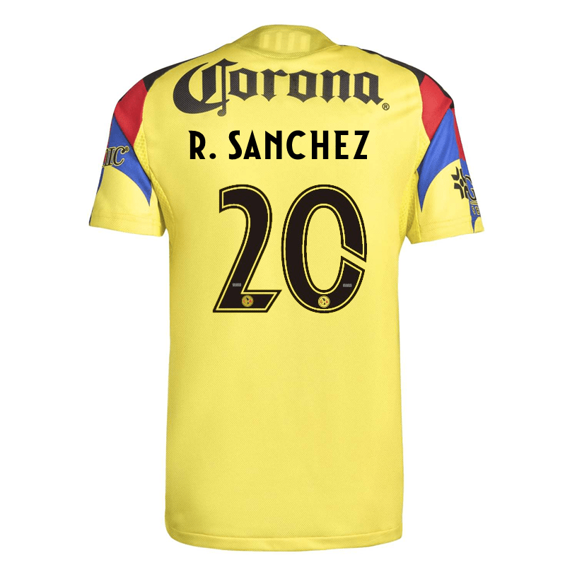 adidas R. Sanchez Men's Club America 25/26 Authentic Home Jersey (Yellow) | SoccerWearhouse