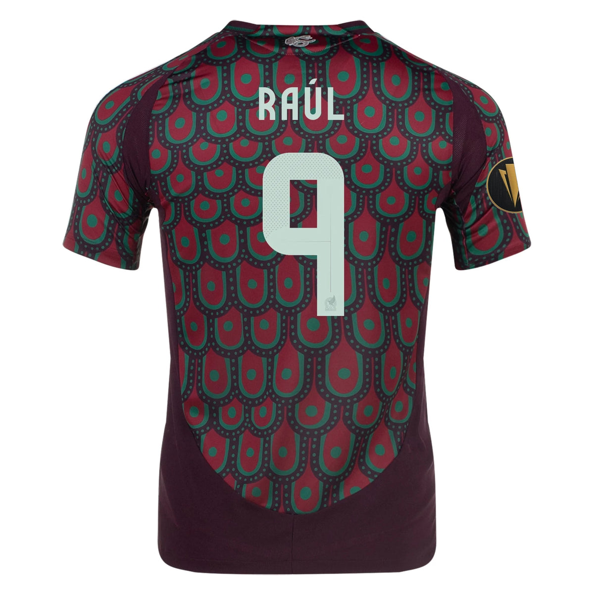 adidas Raúl Jiménez Mexico Authentic Home Jersey 24/25 w/ Gold Cup 2025 Patches (Multicolor) | SoccerWearhouse