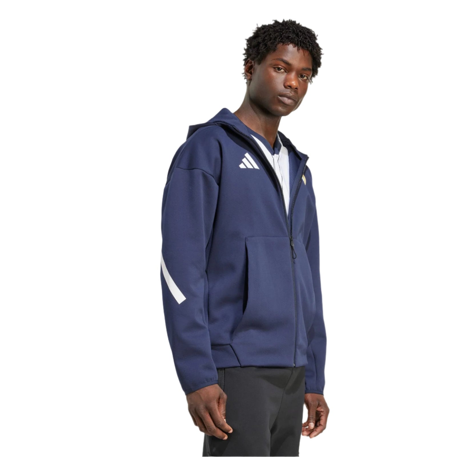 adidas Real Madrid 25/26 Anthem Jacket (Legend Ink) | SoccerWearhouse