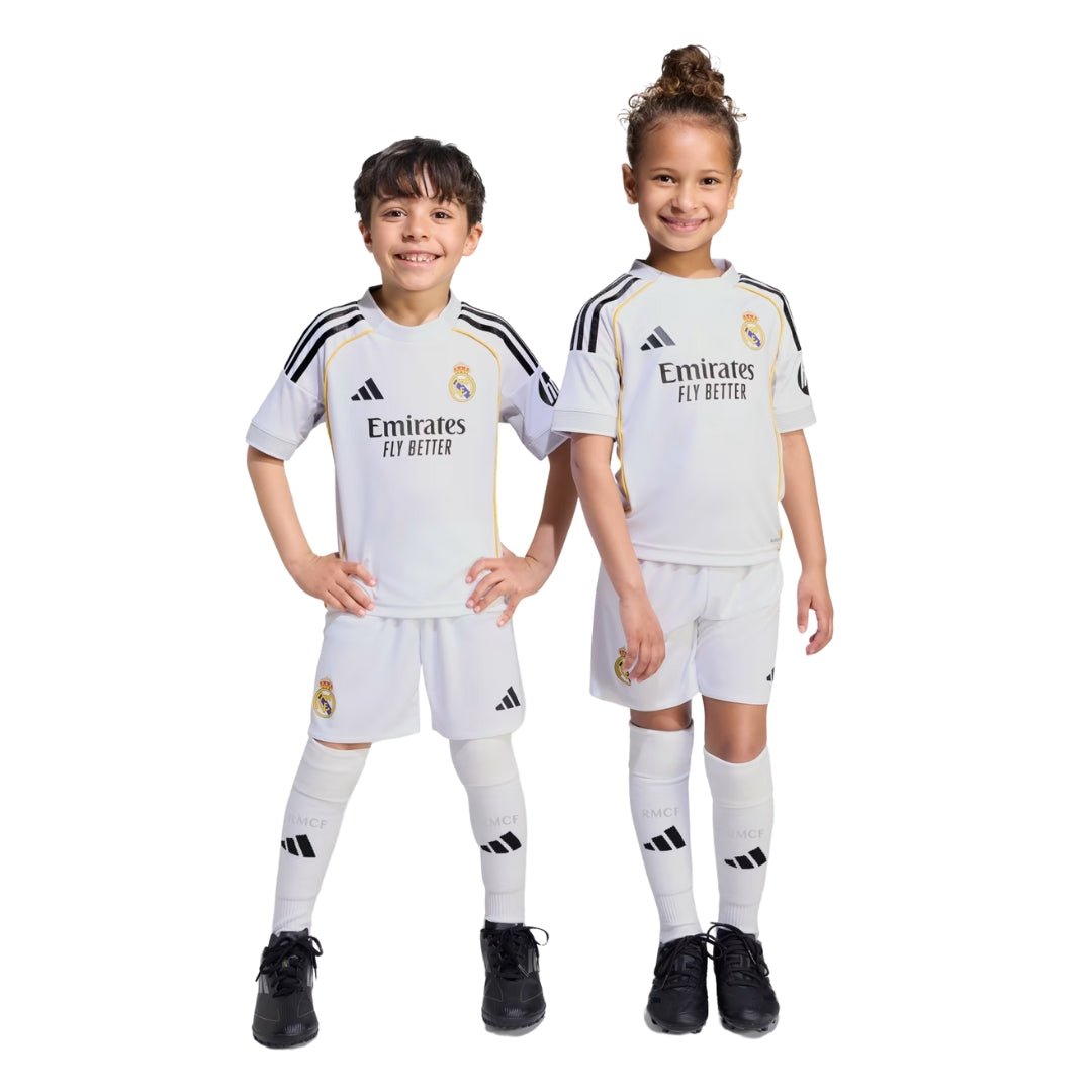 adidas Real Madrid 25/26 Mini Home Jersey (White) | SoccerWearhouse