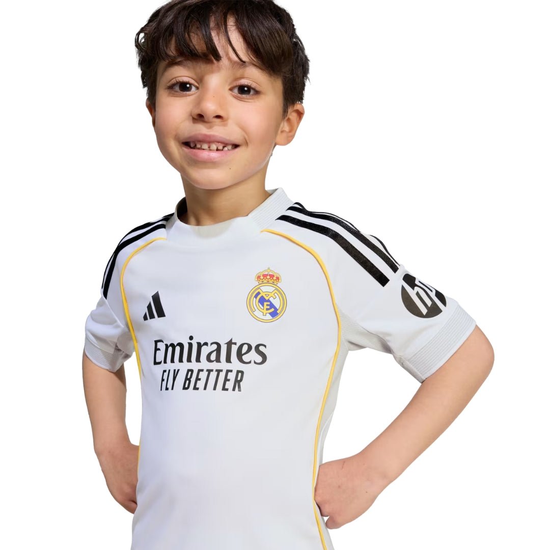 adidas Real Madrid 25/26 Mini Home Jersey (White) | SoccerWearhouse