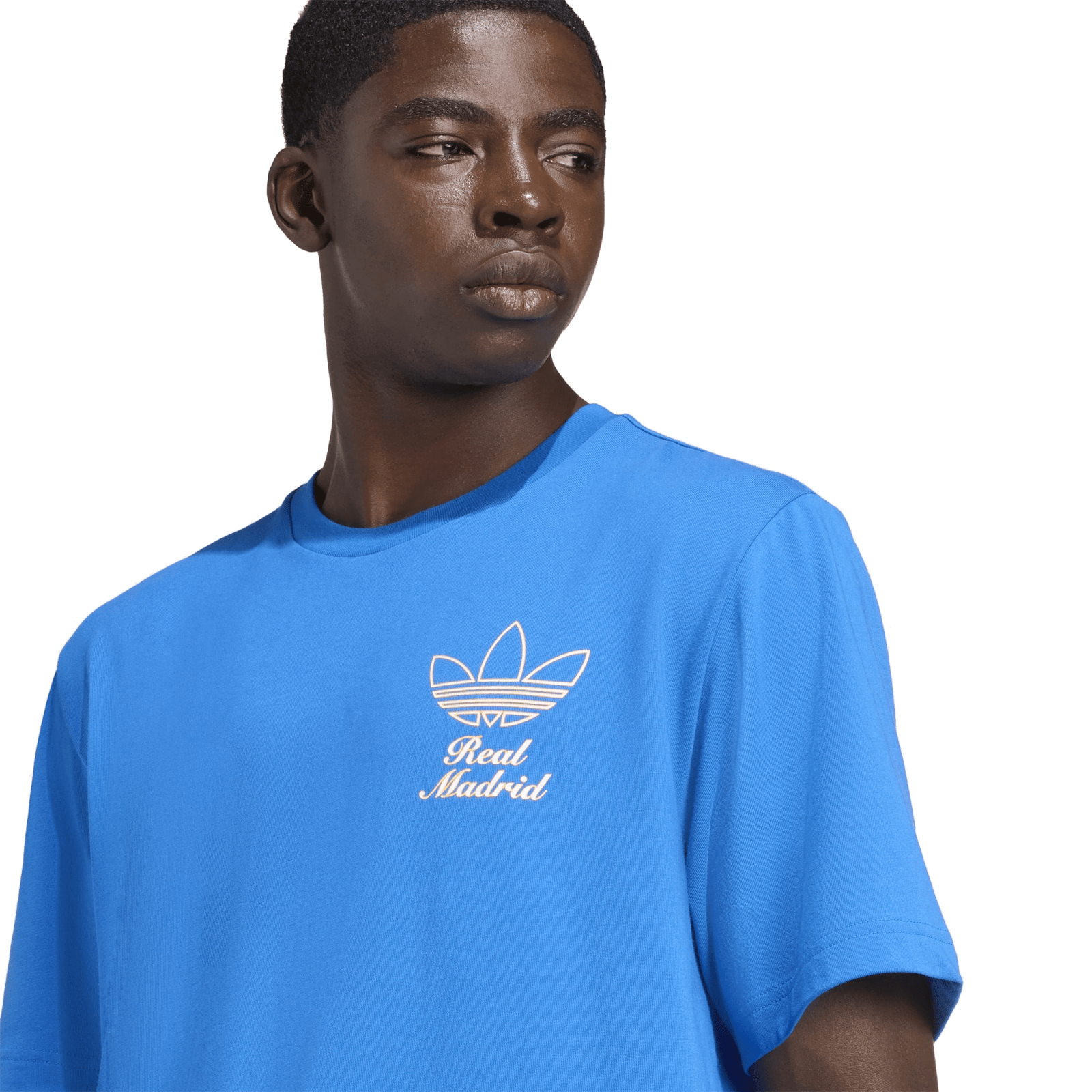 adidas Real Madrid 25/26 Terrace Icons Graphic T-Shirt (Blue) | SoccerWearhouse