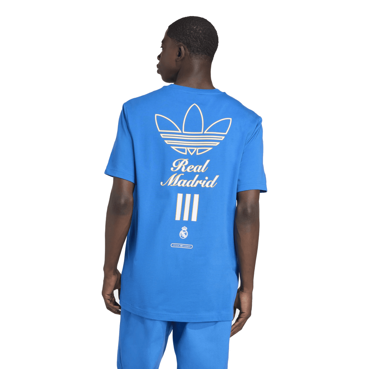 adidas Real Madrid 25/26 Terrace Icons Graphic T-Shirt (Blue) | SoccerWearhouse