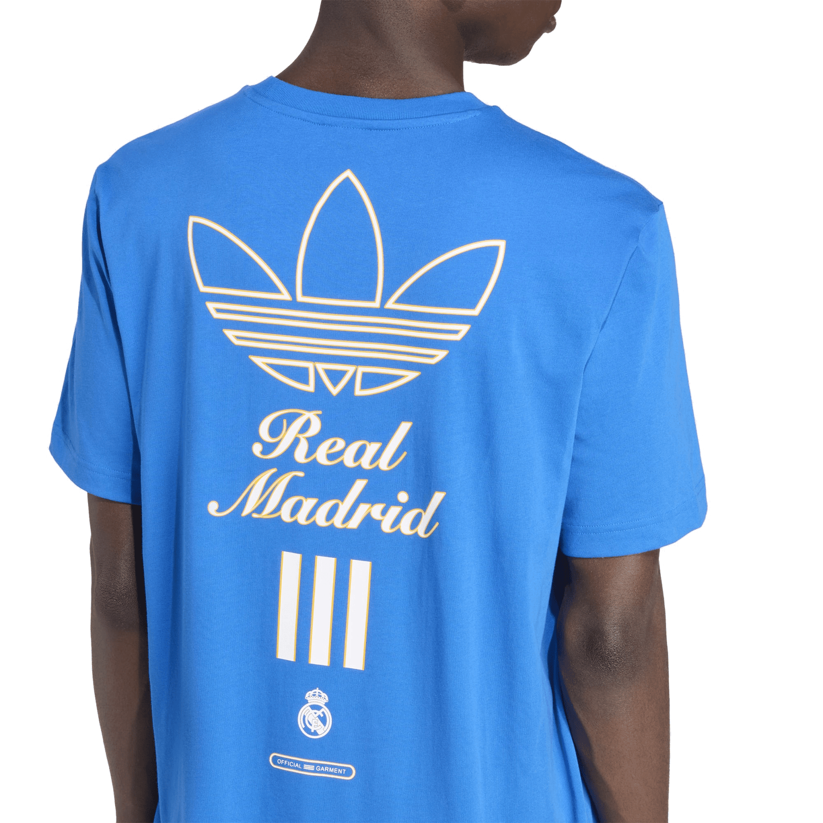 adidas Real Madrid 25/26 Terrace Icons Graphic T-Shirt (Blue) | SoccerWearhouse