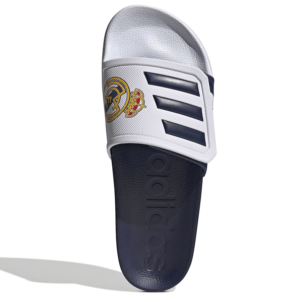 adidas Real Madrid Adilette TND Sandal (White/Dark Blue) | SoccerWearhouse