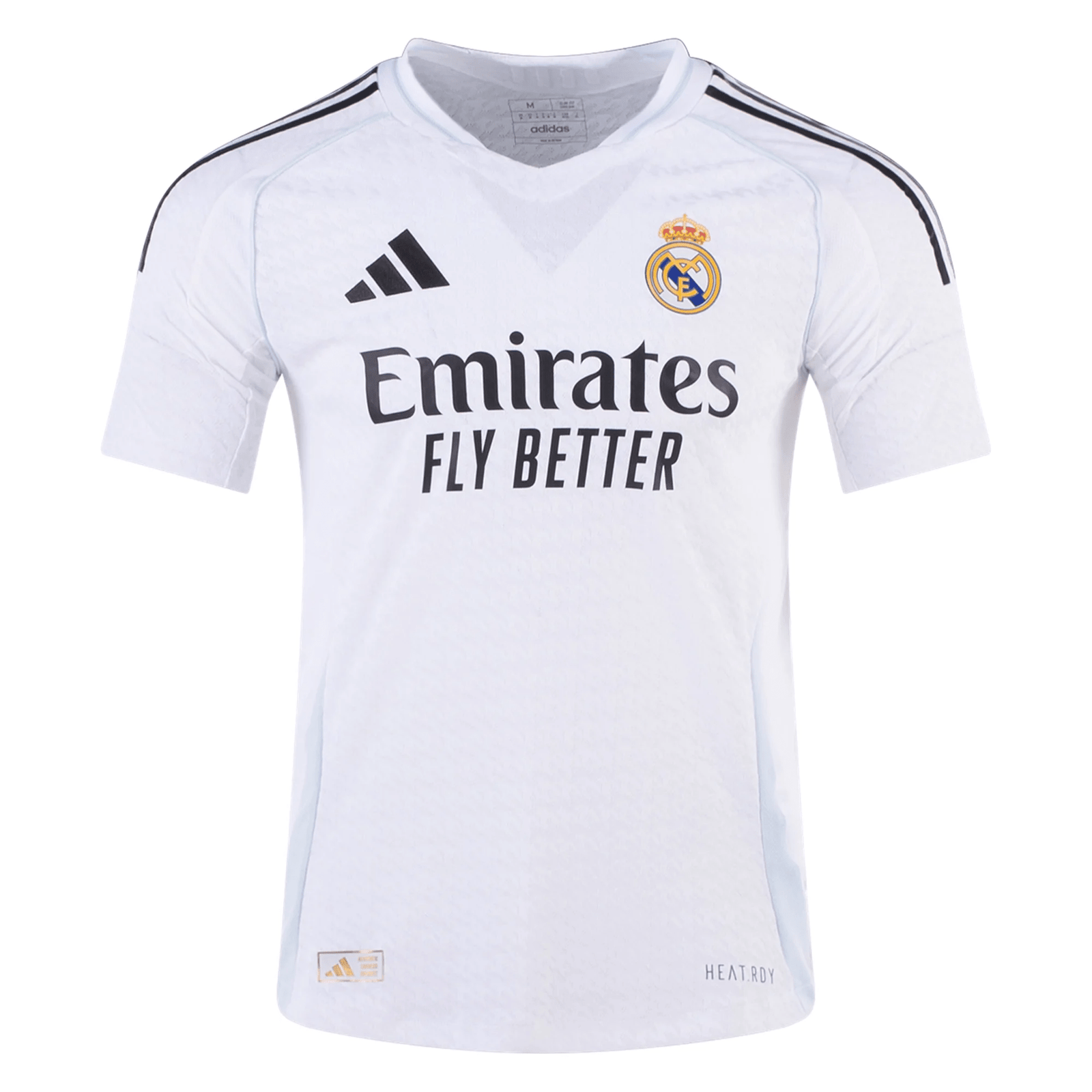 adidas Real Madrid Authentic Home Jersey 24/25 (White/Black) | SoccerWearhouse