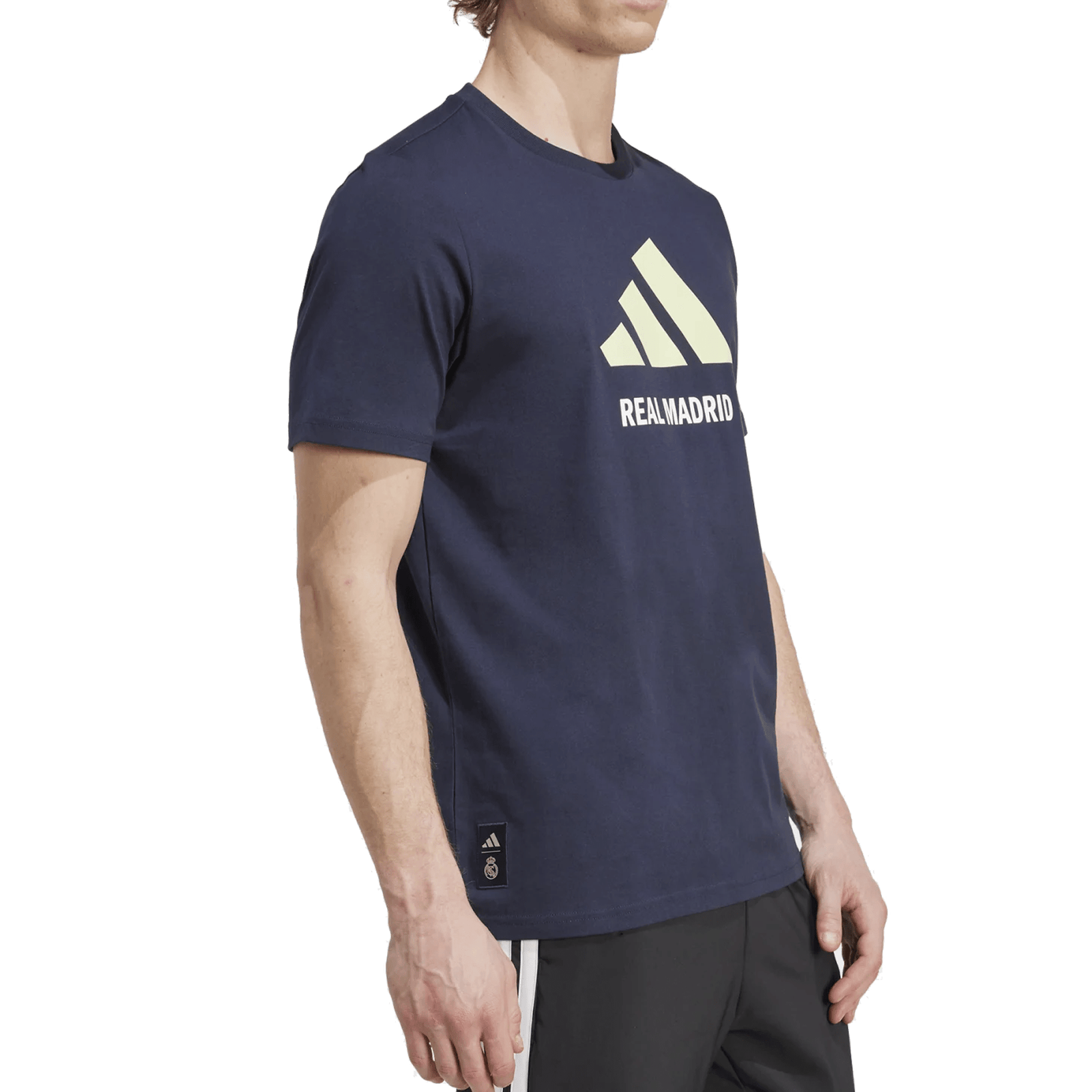 adidas Real Madrid Letter Logo T-Shirt (Legend Ink) | SoccerWearhouse