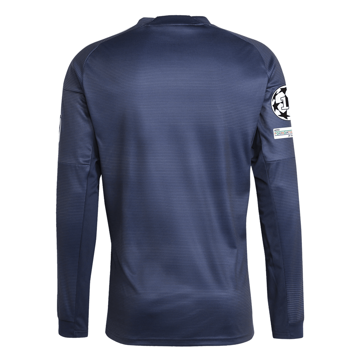 adidas Real Madrid Long Sleeve Away Jersey w/ Champions League Patches 25/26 (Legend Ink) | SoccerWearhouse