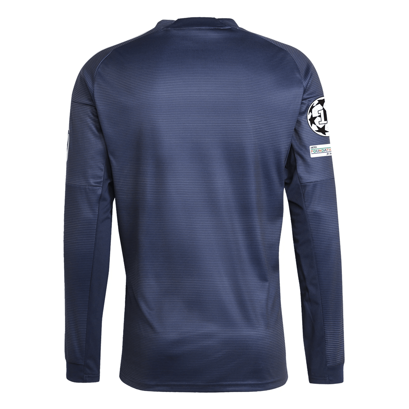 adidas Real Madrid Huijsen Long Sleeve Away Jersey w/ Champions League Patches 25/26 (Legend Ink) | SoccerWearhouse