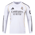 adidas Real Madrid Long Sleeve Home Jersey 25/26 (White)