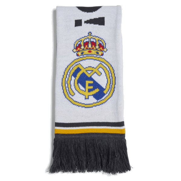 adidas Real Madrid Scarf 23/24 (White/Black) | SoccerWearhouse