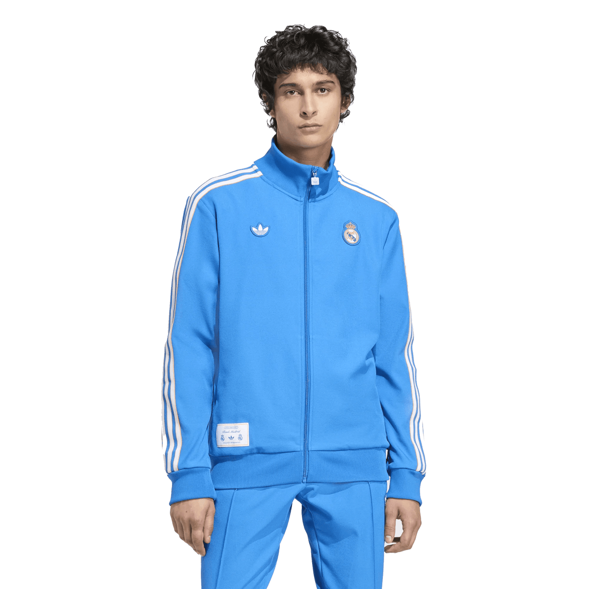 adidas Real Madrid Terrance Icon Track Top Jacket 25/26 (Blue/White) | SoccerWearhouse
