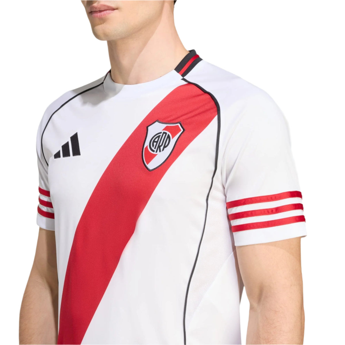 adidas River Plate 25/26 Home Jersey (White/Red) | SoccerWearhouse
