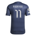 adidas Rodrygo Real Madrid Authentic Away Jersey 25/26 w/ Champions League Patches (Legend Ink