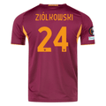 adidas Roma Authentic Jan Ziółkowski Home Jersey w/ Europa League Patches 25/26 (Burgundy)
