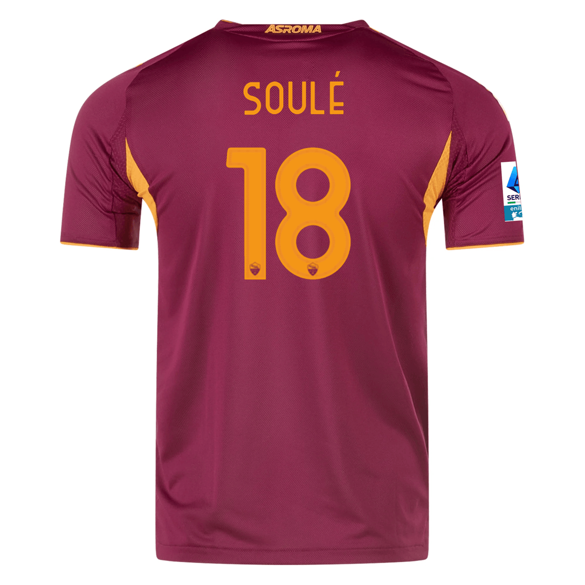 adidas Roma Authentic Matías Soulé Home Jersey w/ Serie A Patch 25/26 (Burgundy) | SoccerWearhouse