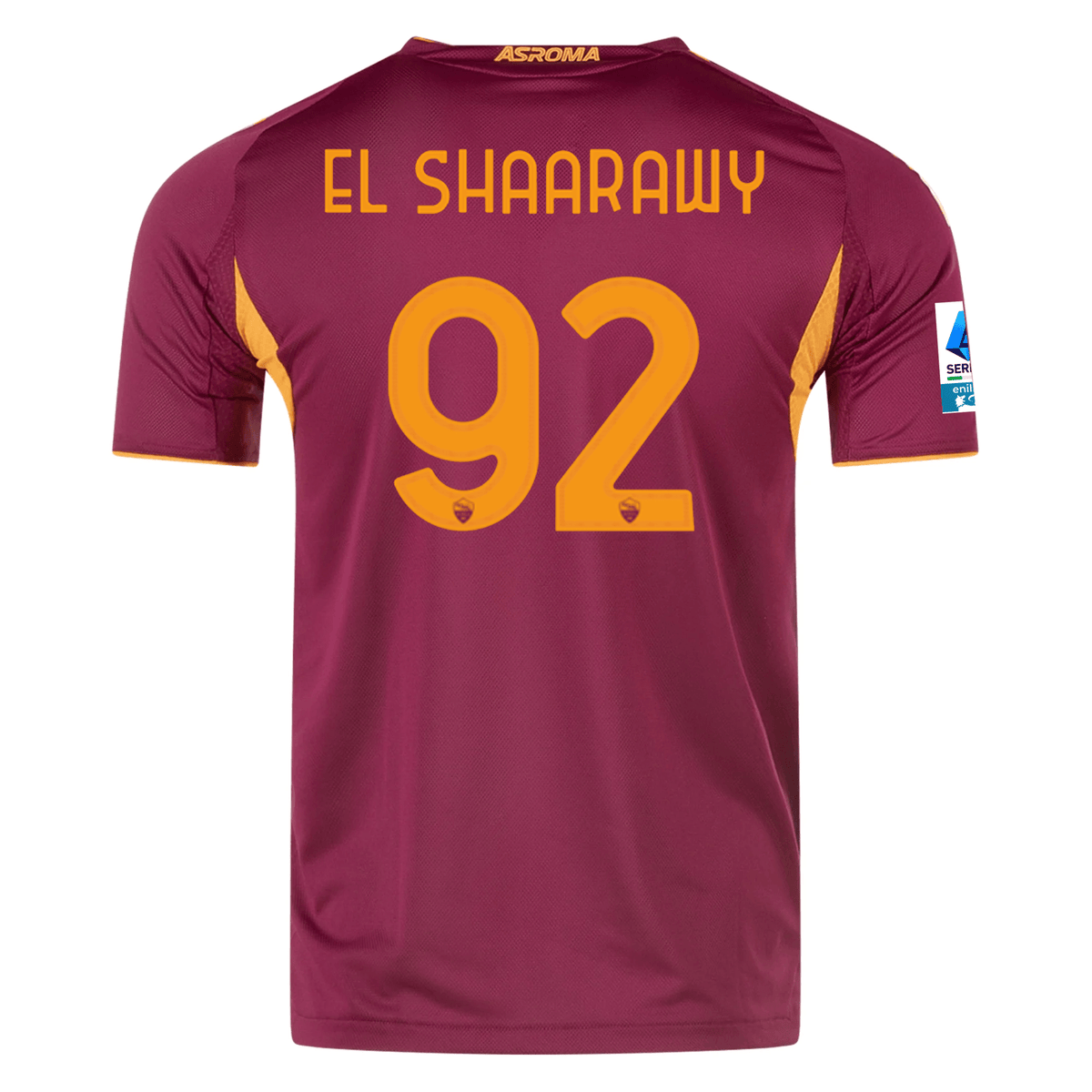 adidas Roma Authentic Stephan El Shaarawy Home Jersey w/ Serie A Patch 25/26 (Burgundy) | SoccerWearhouse