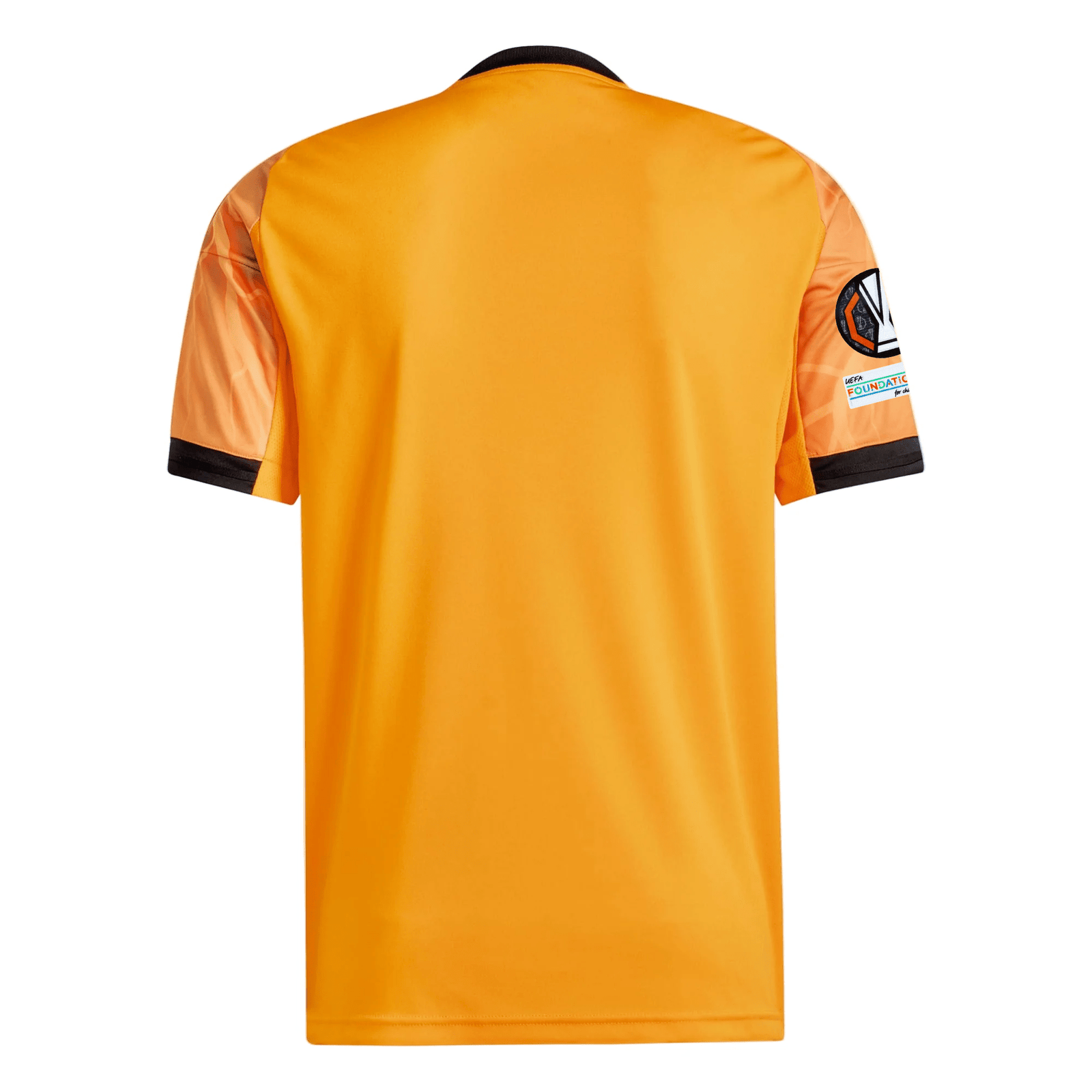 adidas Roma Away Jersey w/ Europa League Patches 25/26 (Orange/Black) | SoccerWearhouse
