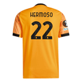 adidas Roma Mario Hermoso Away Jersey w/ Europa League Patches 25/26 (Orange/Black)