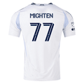 adidas San Diego FC Authentic Alex Mighten Away Jersey 25/26 w/ MLS & Apple Patch (White)