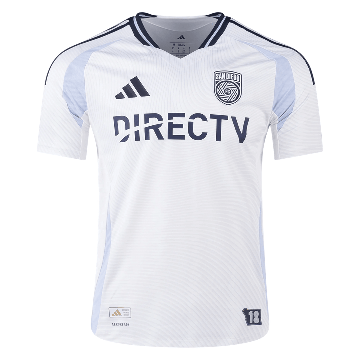 adidas San Diego FC Authentic Away Jersey 25/26 (White) | SoccerWearhouse