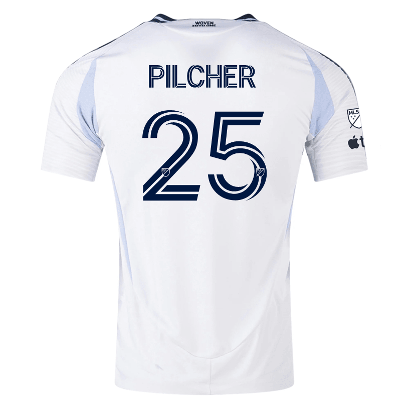 adidas San Diego FC Authentic Ian Pilcher Away Jersey 25/26 w/ MLS &amp; Apple Patch (White) | SoccerWearhouse
