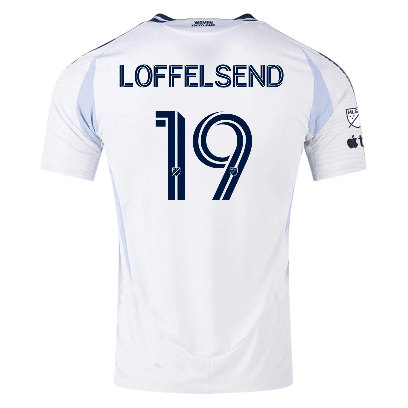 adidas San Diego FC Authentic Jasper Löffelsend Away Jersey 25/26 w/ MLS & Apple Patch (White) | SoccerWearhouse