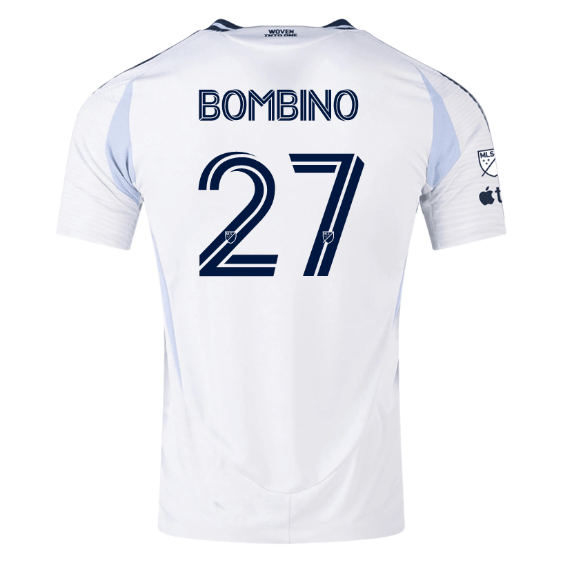 adidas San Diego FC Authentic Luca Bombino Away Jersey 25/26 w/ MLS &amp; Apple Patch (White) | SoccerWearhouse