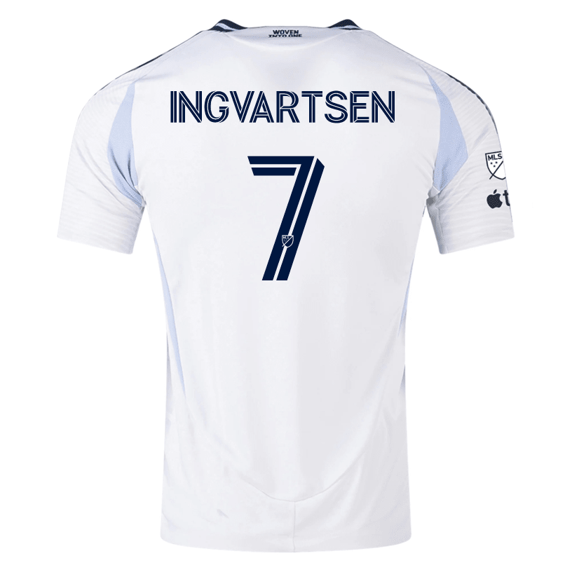 adidas San Diego FC Authentic Marcus Ingvartsen Away Jersey 25/26 w/ MLS & Apple Patch (White) | SoccerWearhouse