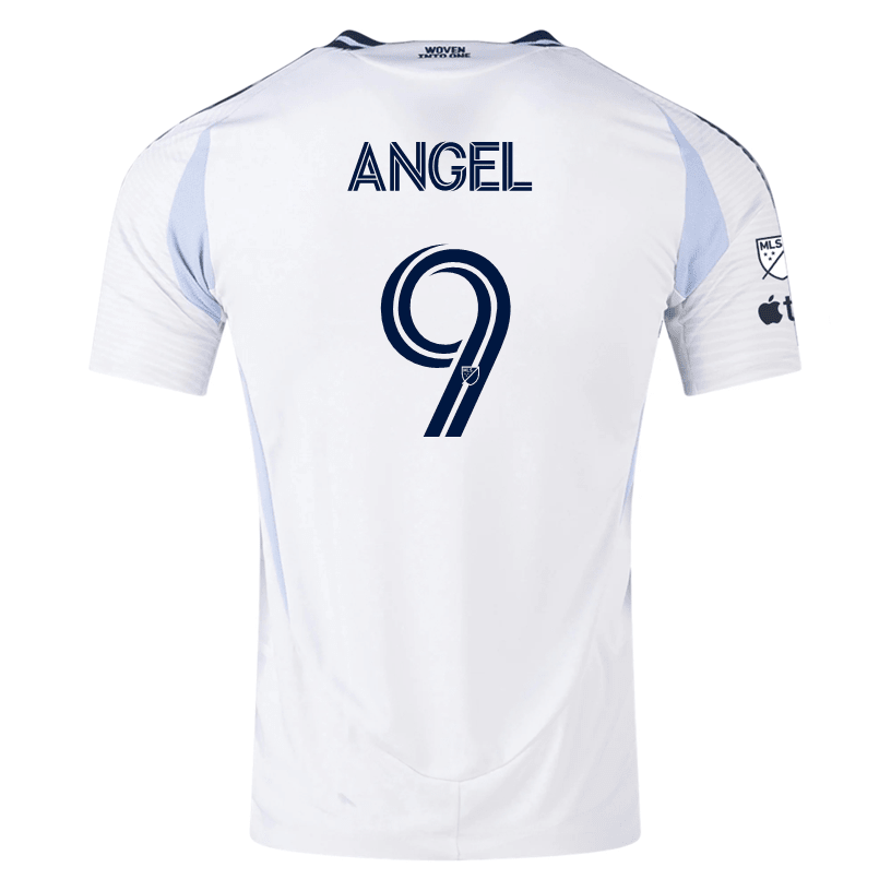 adidas San Diego FC Authentic Tomás Ángel Away Jersey 25/26 w/ MLS & Apple Patch (White) | SoccerWearhouse