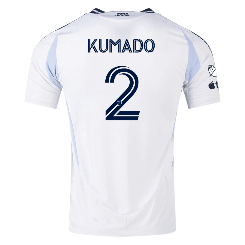 adidas San Diego FC Authentic Willy Kumado Away Jersey 25/26 w/ MLS &amp; Apple Patch (White) | SoccerWearhouse