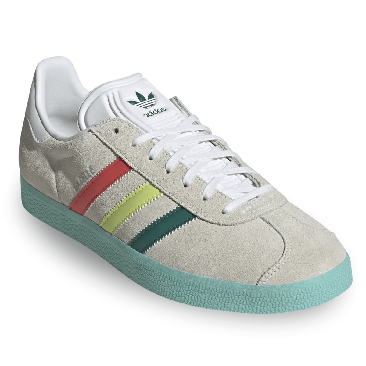 adidas San Jose Clash Gazelle Soccer Shoes (White/Multi) | SoccerWearhouse