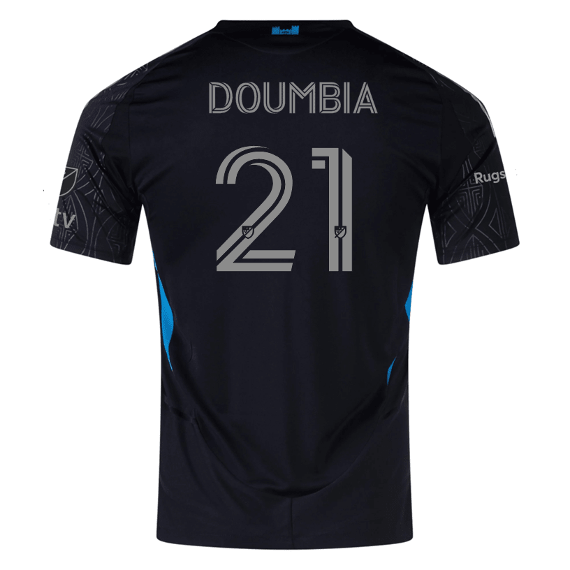 adidas Souleyman Doumbia Charlotte FC Authentic Away Jersey 25/26 (Black) | SoccerWearhouse