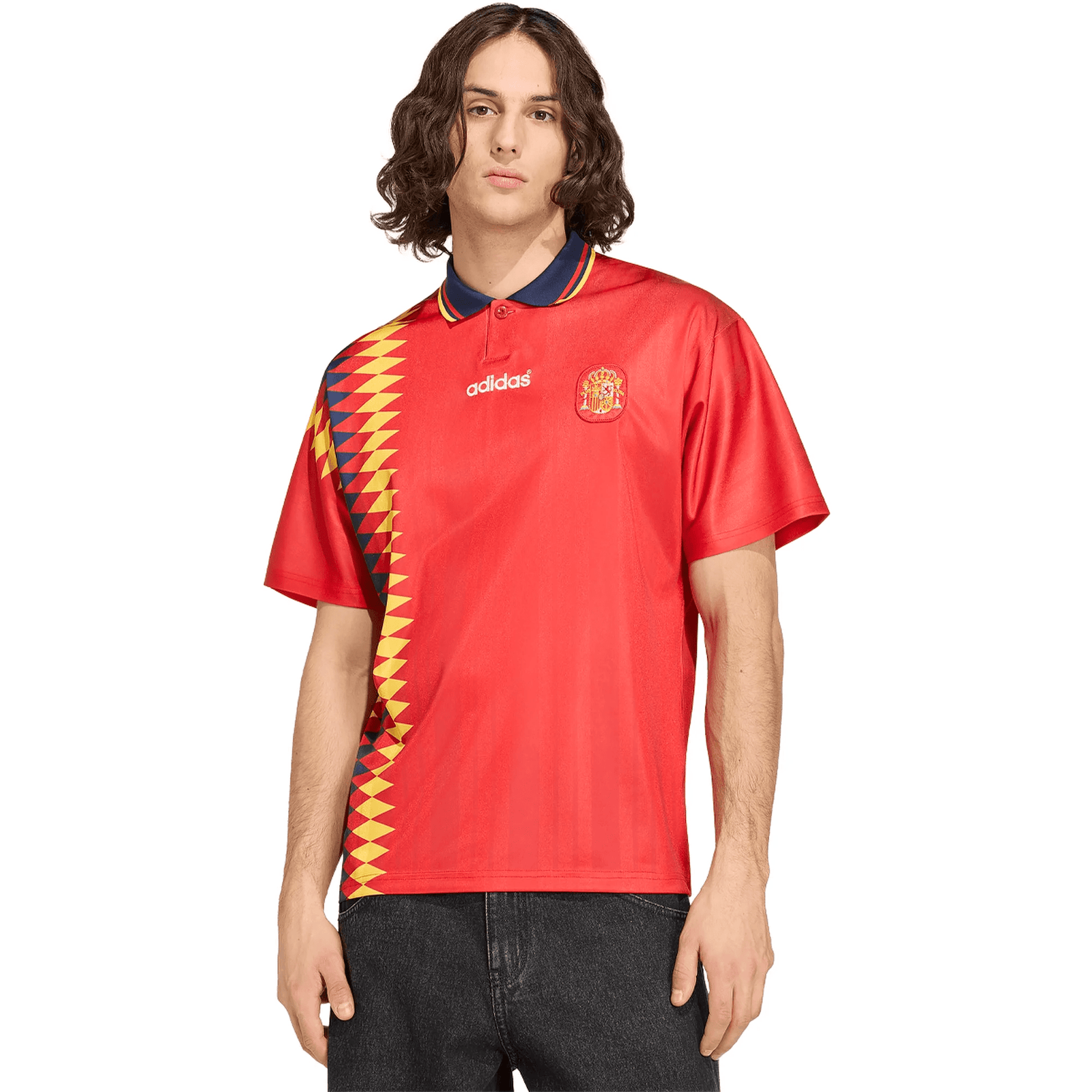 adidas Spain 1994 Retro Home Jersey (Red) | SoccerWearhouse
