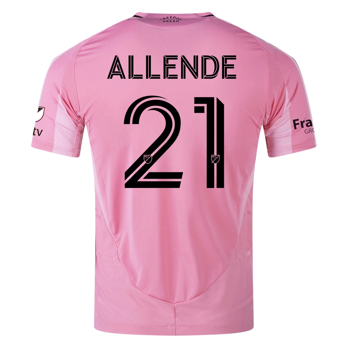adidas Tadeo Allende Inter Miami CF Authentic Home Jersey 25/26 w/ MLS Patches + Sponsor (Easy Pink) | SoccerWearhouse