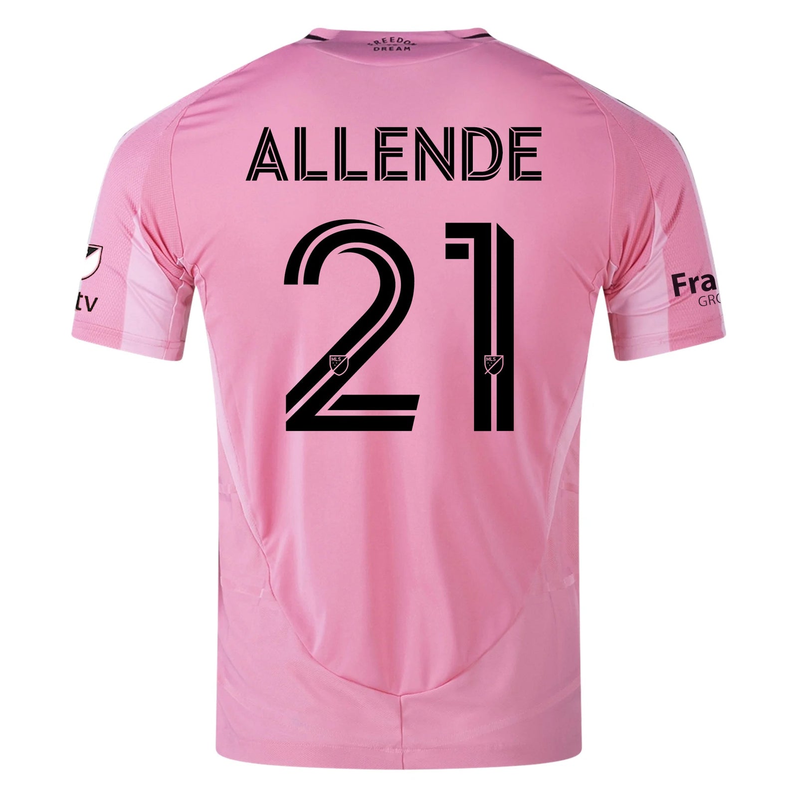 adidas Tadeo Allende Inter Miami CF Authentic Home Jersey 25/26 w/ MLS Patches + Sponsor (Easy Pink) | SoccerWearhouse
