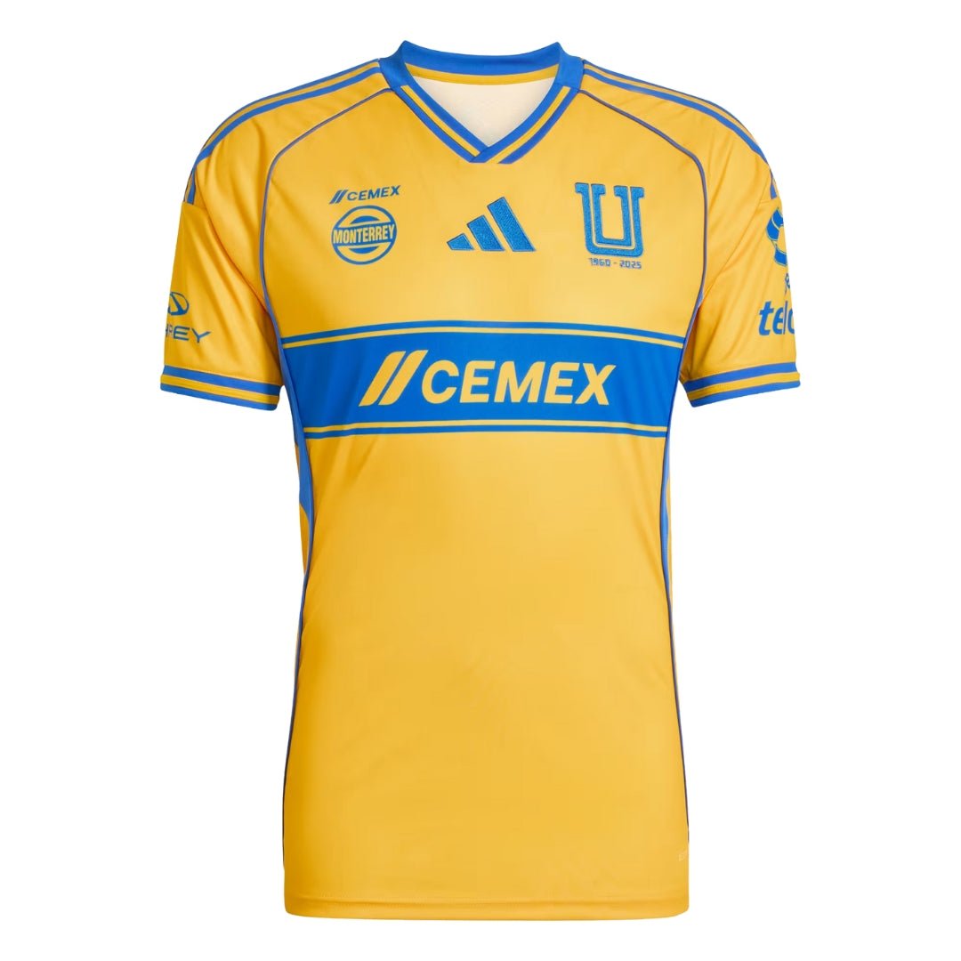 adidas Tigres UANL 25/26 Home Jersey (Gold/Blue) | SoccerWearhouse