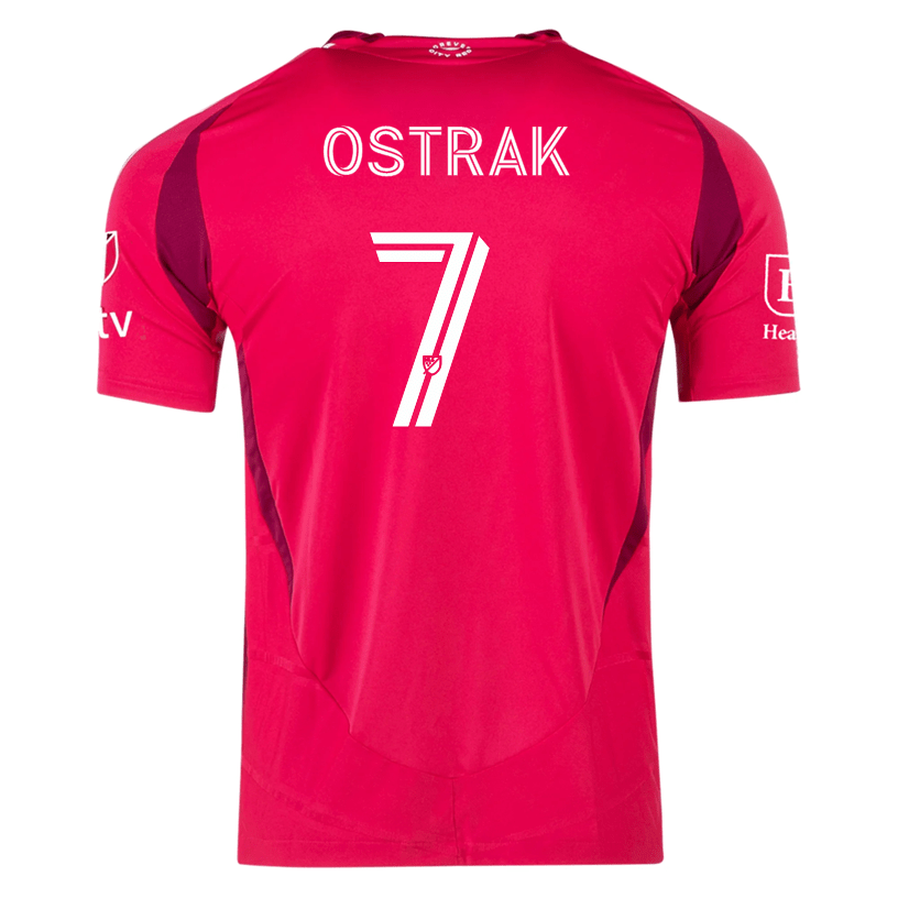 adidas Tomas Ostrak St. Louis FC Authentic Home Jersey 25/26 (Power Pink) | SoccerWearhouse