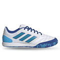adidas Top Sala Competition Indoor Soccer Shoes (White/Bold Aqua/Team Royal Blue)