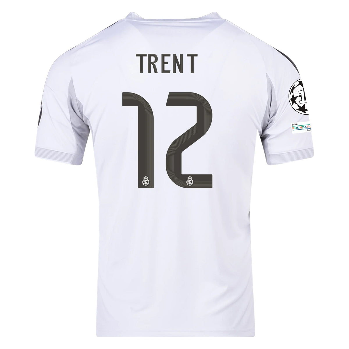adidas Trent Alexander - Arnold Real Madrid 25/26 Home Jersey w/ Champions League Patches (White) | SoccerWearhouse