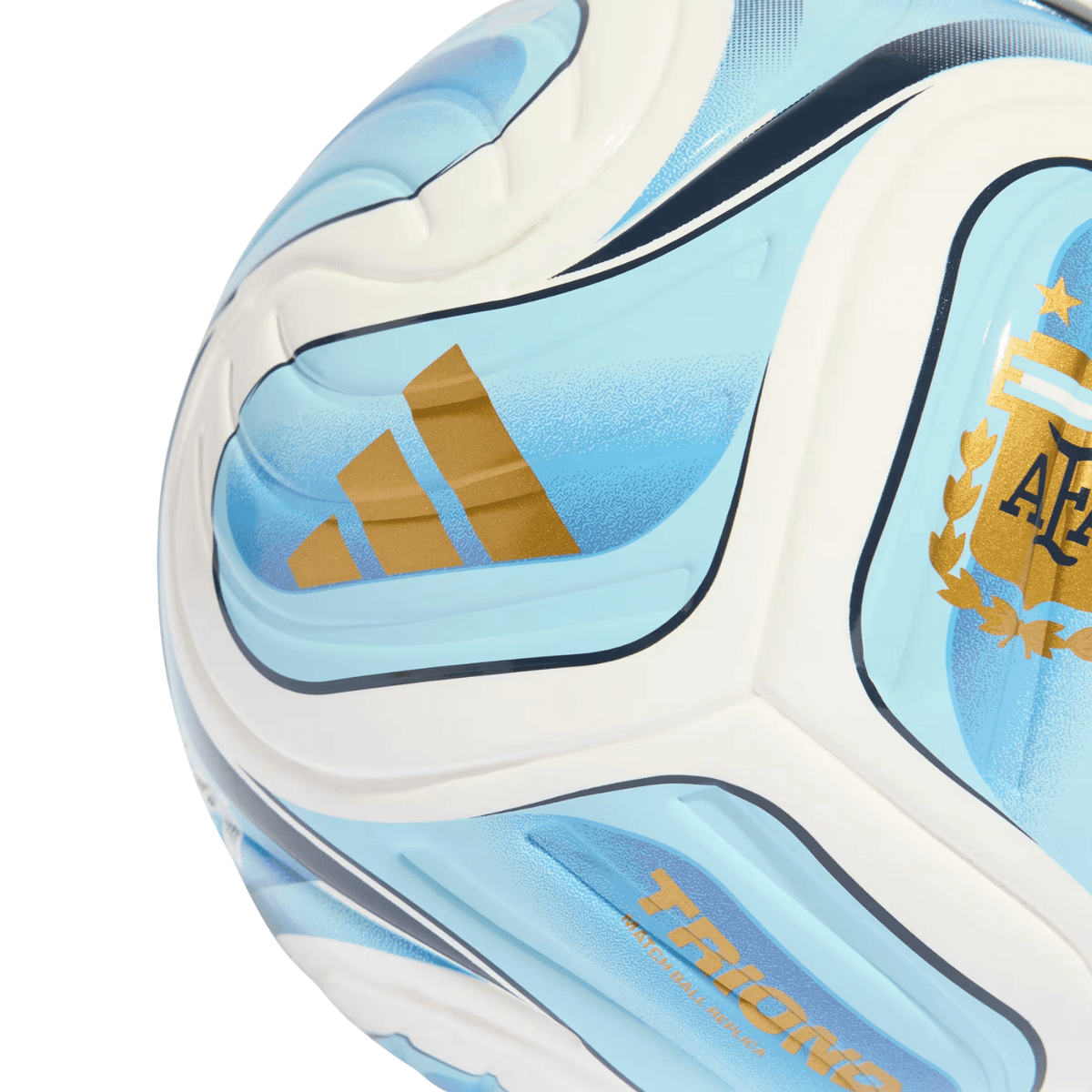 adidas Trionda Argentina Home Mini Ball (White/Icy Blue/Light Blue) | SoccerWearhouse