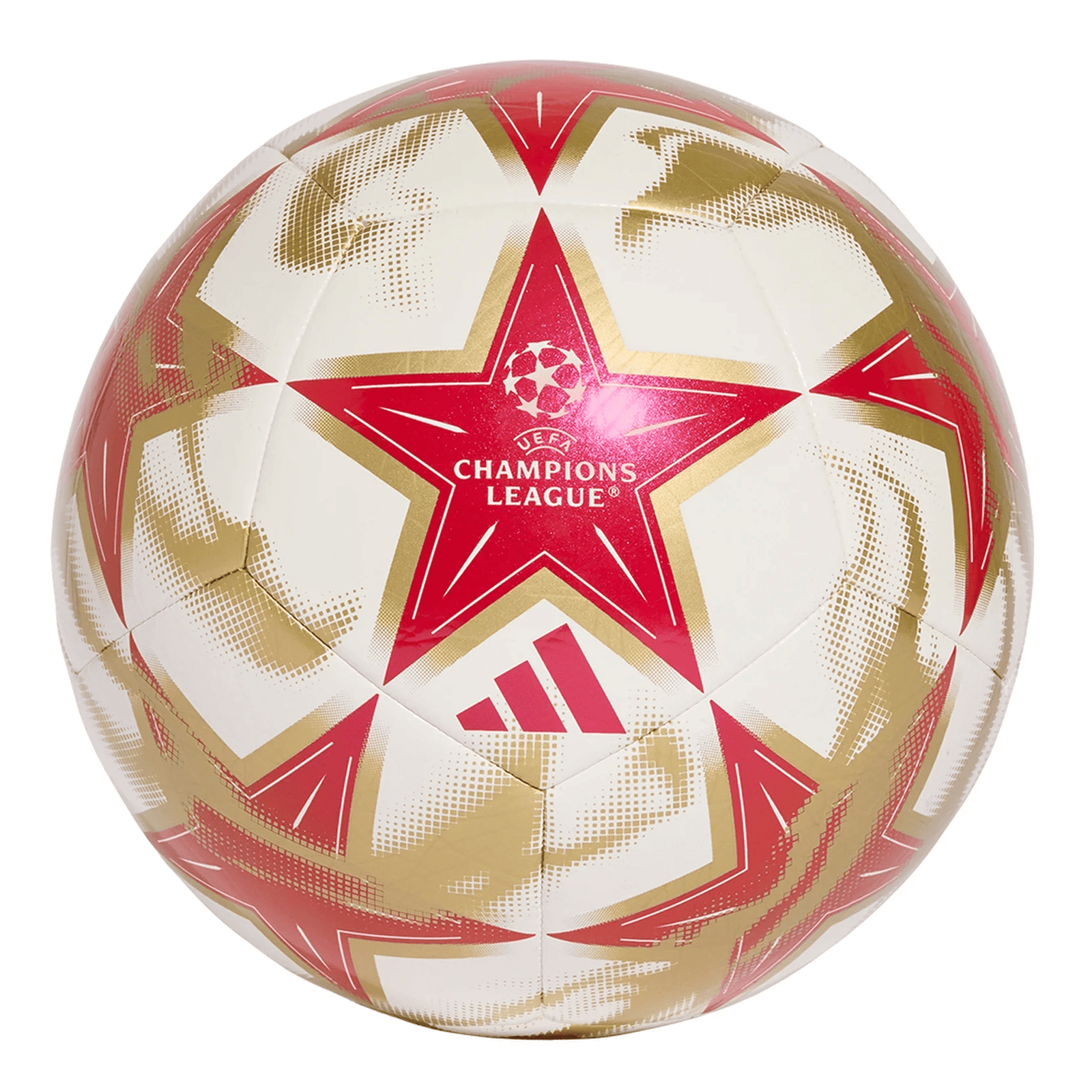 adidas UEFA Champions League Club Ball 26/27 (White/Red/Gold) | SoccerWearhouse