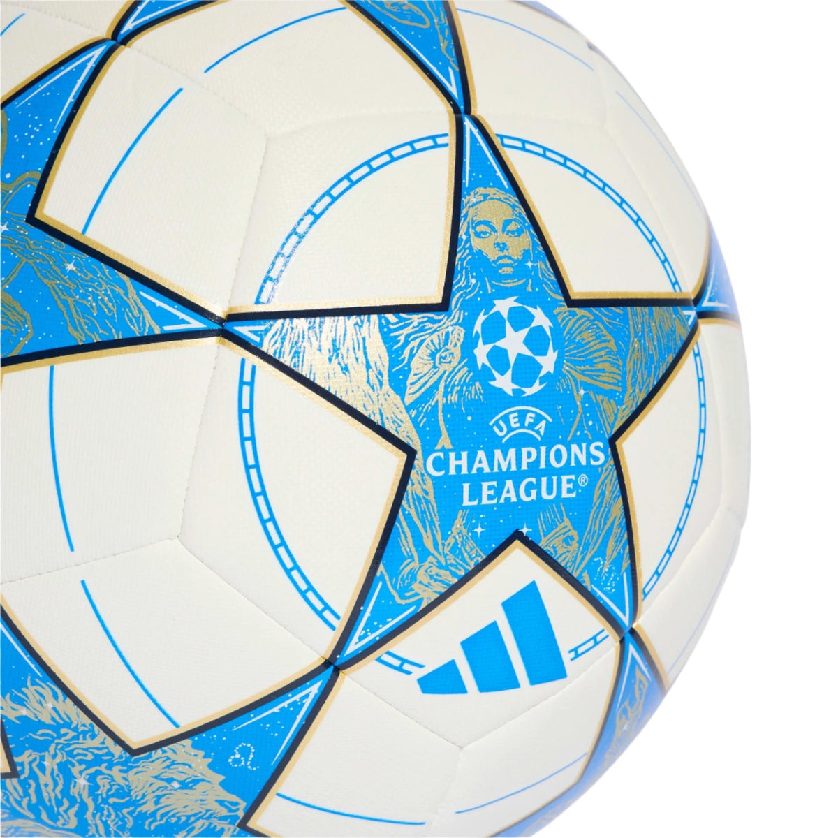 adidas UEFA Champions League Training Ball 25/26 (White/Dark Blue/Pantone) | SoccerWearhouse