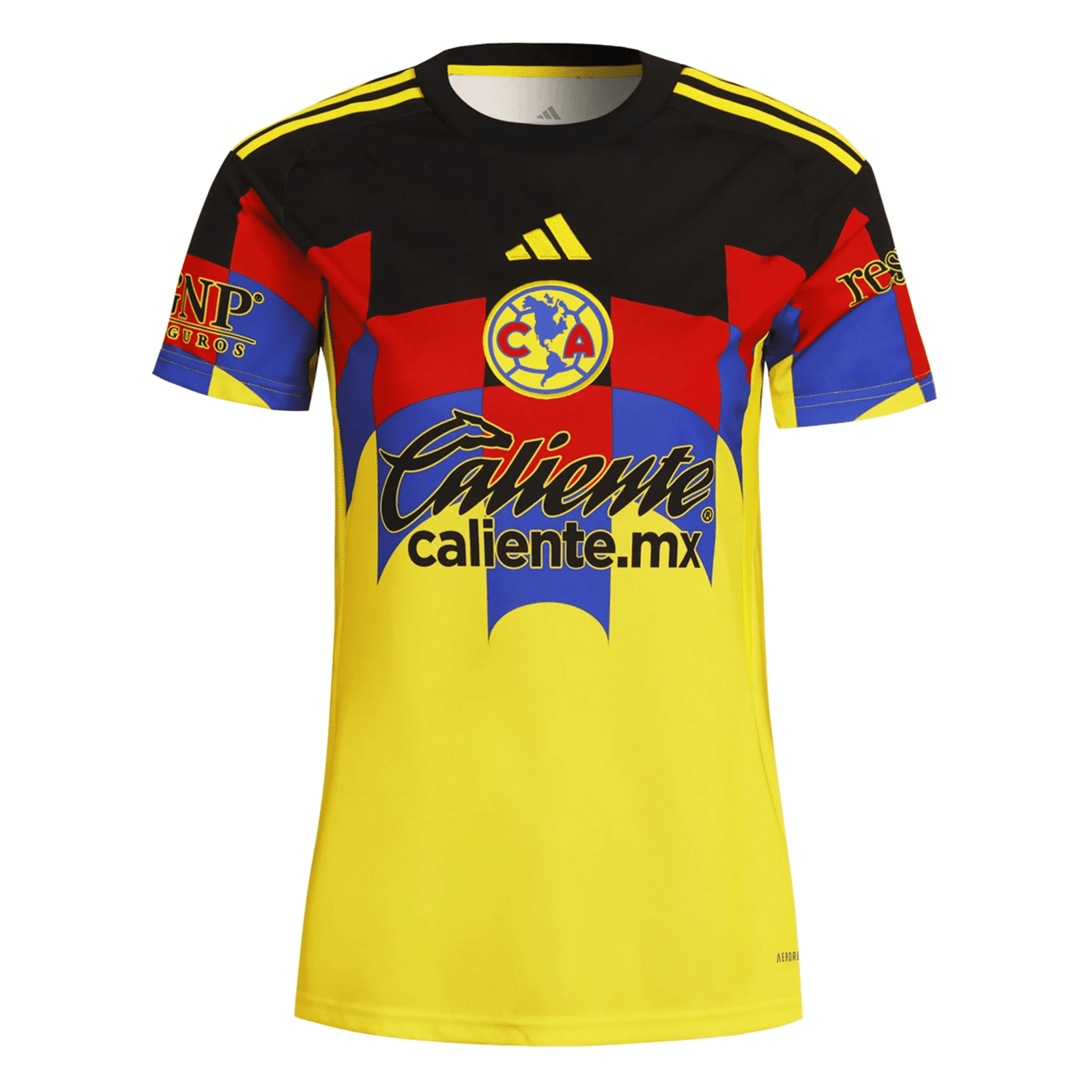 adidas Womens Club America Home Jersey 25/26 (Yellow | SoccerWearhouse