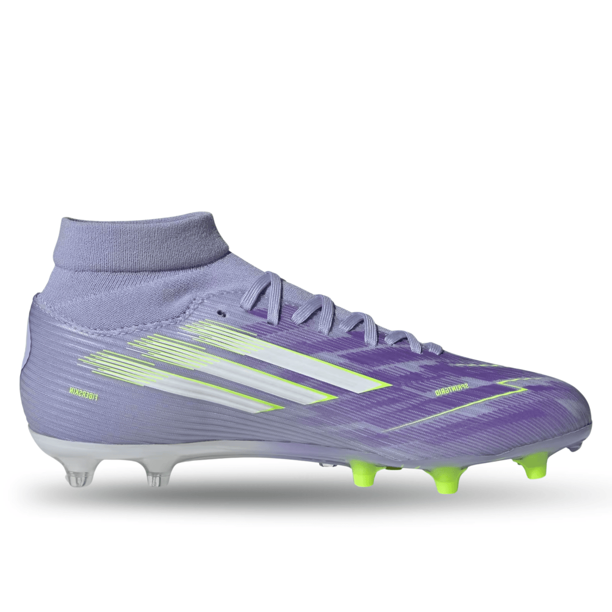 adidas Womens F50 Sparkfusion League FG/MG Soccer Cleats (Lucid Lemon/Purple Rush) | SoccerWearhouse