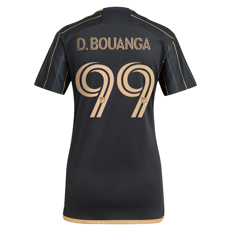 adidas Womens LAFC Dennis Bouanga Home Jersey 24/25 (Black/Gold) | SoccerWearhouse