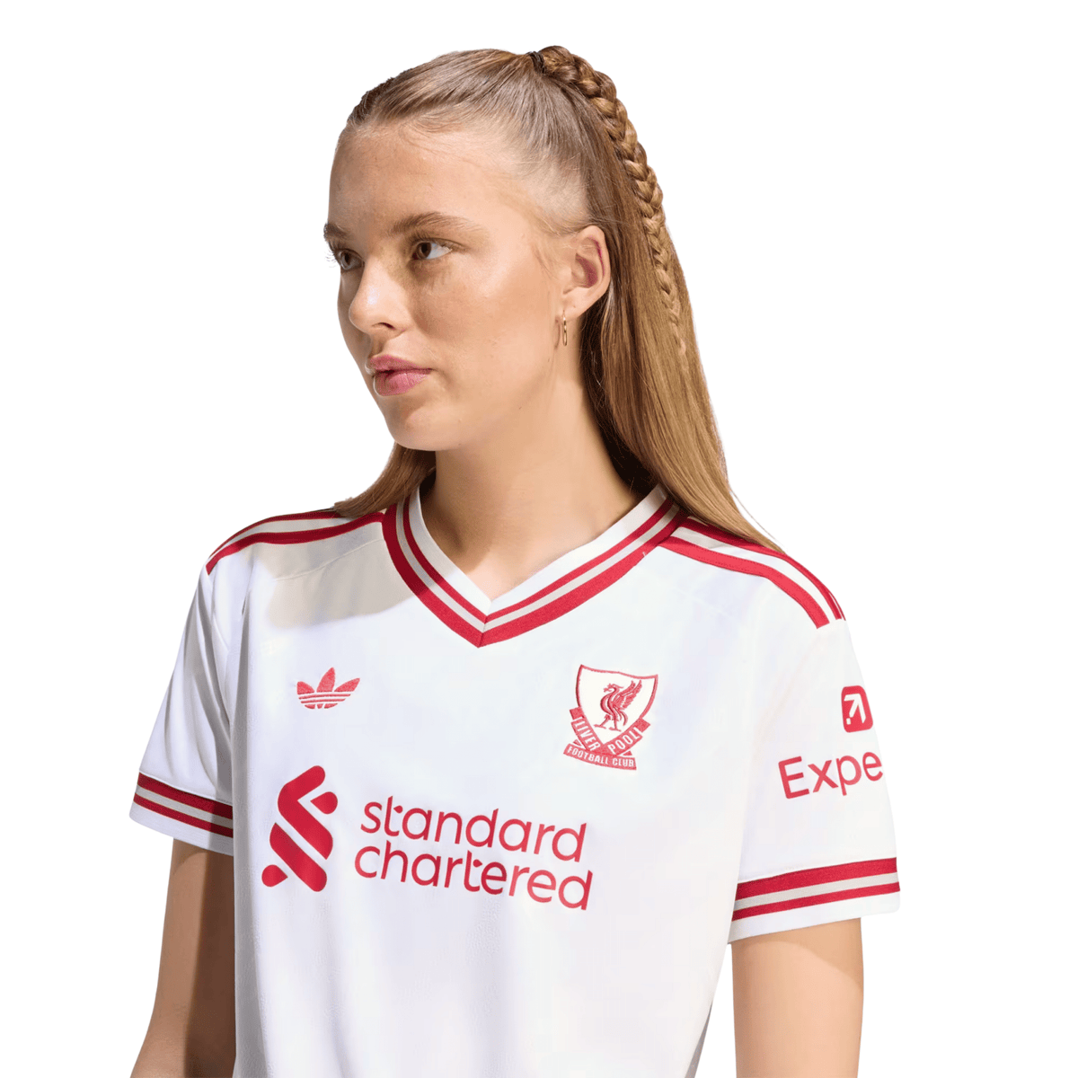 adidas Women’s Liverpool Away Jersey 26/27 (White/Red) | SoccerWearhouse