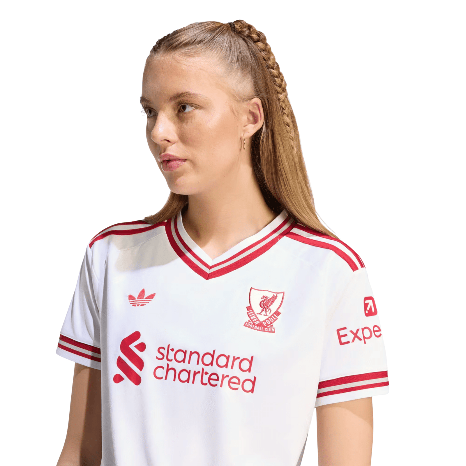 adidas Women’s Liverpool Away Jersey 26/27 (White/Red) | SoccerWearhouse