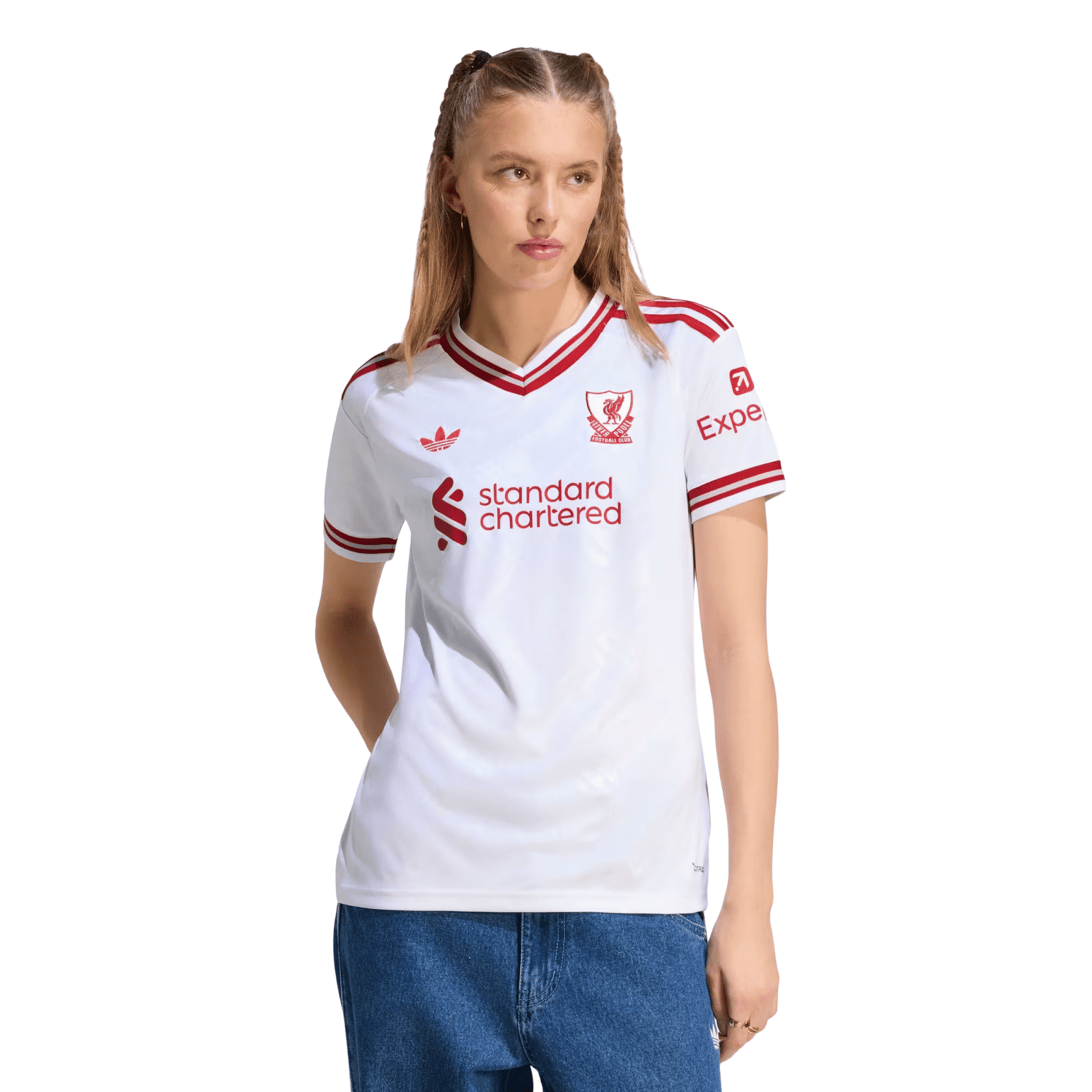 adidas Women’s Liverpool Away Jersey 26/27 (White/Red) | SoccerWearhouse