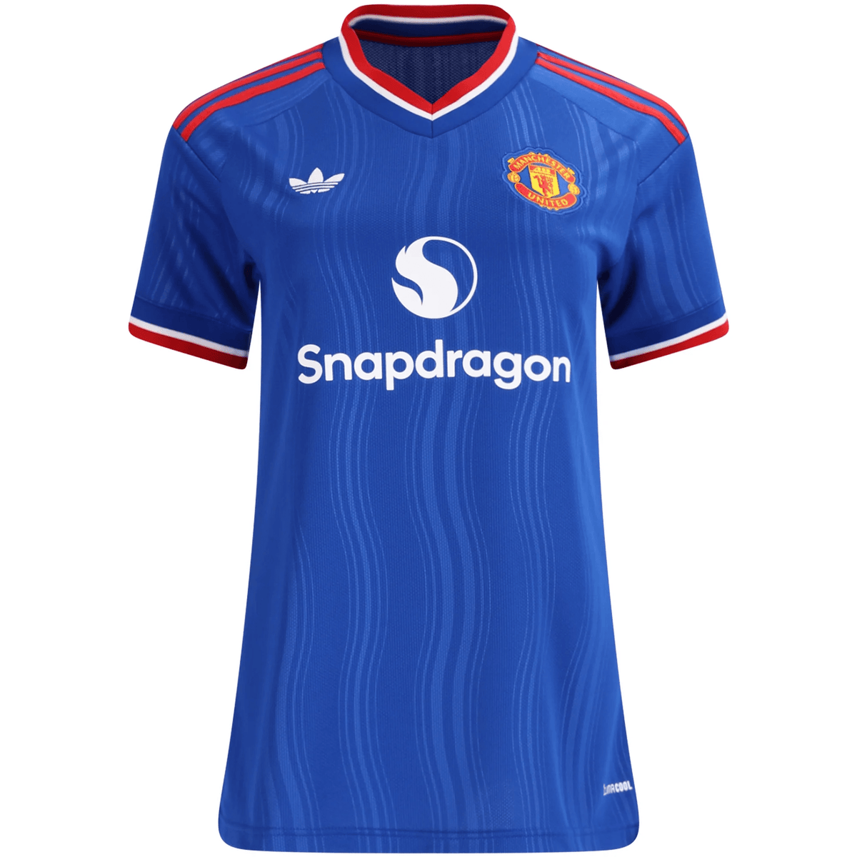 adidas Women’s Manchester United Away Jersey 26/27 (Royal/Red) | SoccerWearhouse
